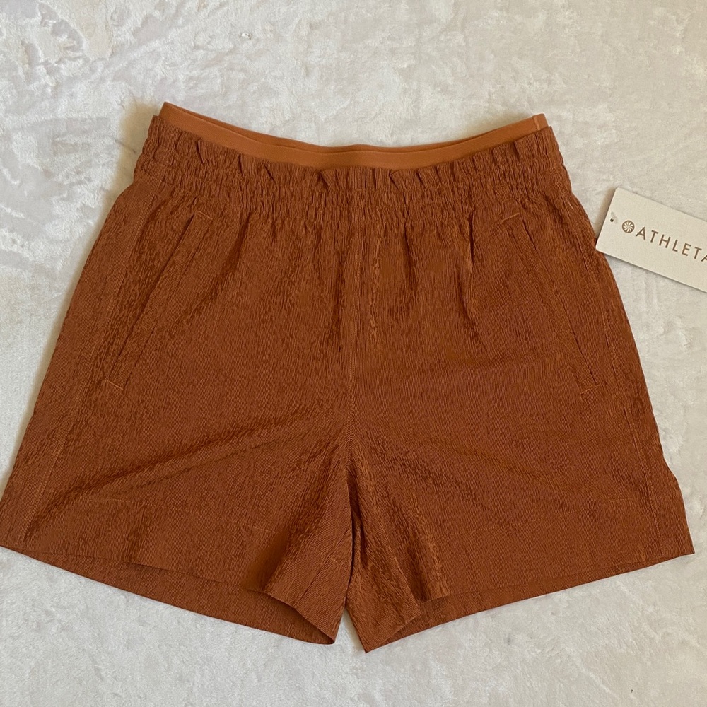 Athleta Women's Athletic Shorts in Rust - Picture 2 of 11